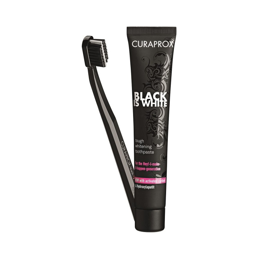 CURAPROX BLACK IS WHITE DENTIFRICE + BAD